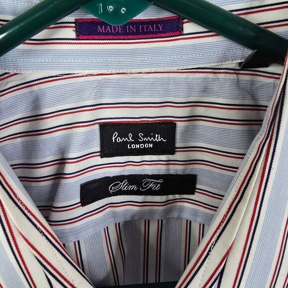 Paul Smith London Made in Italy Long Sleeve Striped Slim Fit Button Down 16 - 41 - Picture 4 of 8